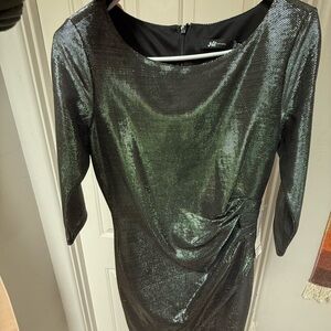 Elegant Black Metallic Dress